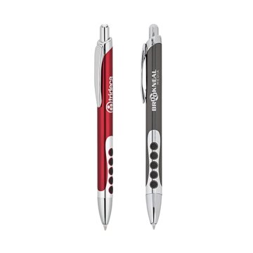 Image of 100 Promotional Luna Ballpoint Pen - Aluminum & Rubber Grip