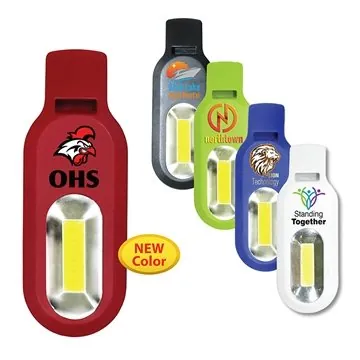 Image of 100 Promotional Whistle COB Light Lanyard, Full Color Digital - ...