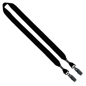 Image of 100 Customized 3/4" Cotton Double Bulldog Clip Lanyard