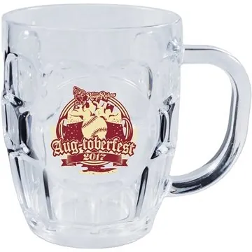 Image of 48 Customized 20 oz Dimple Beer Mug - USA Made & BPA Free