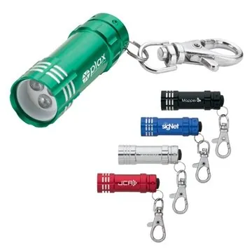 Image of 75 Custom Ugo LED Flashlight with Lobster Clip - Aluminum
