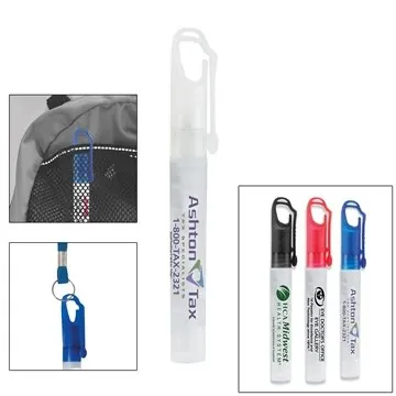 Image of 200 Promotional "SPRAYCLIP" 10 ml. Antibacterial Hand Sanitizer ...