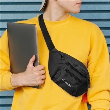 Image of 100 Custom Water-Resistant 600D Travel Hip Pack - Secure Clip