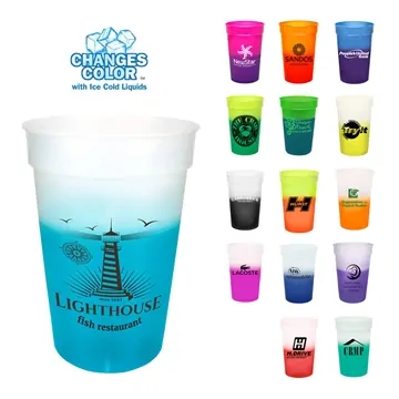 Image of 250 Promotional Mood 17 oz Stadium Cup - Color Changing & USA Made