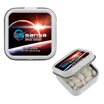 150 Custom Mini Square Mint Tin - Sugar Free