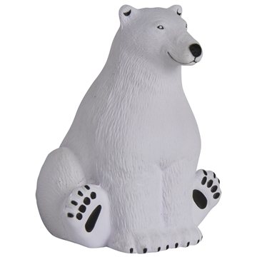 Image of 150 Promotional Sitting Polar Bear Stress Reliever