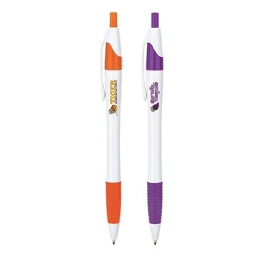 Image of 125 Customized Hampton Ballpoint Pen w/Full Color Imprint - Rubber ...