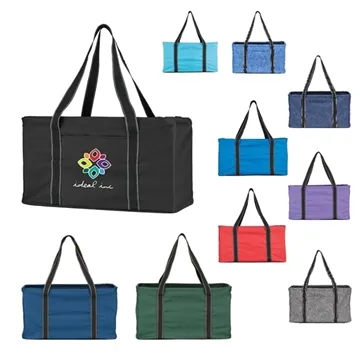 Image of 20 Promotional Ultimate Utility Tote - Wire Rim & Hard Bottom