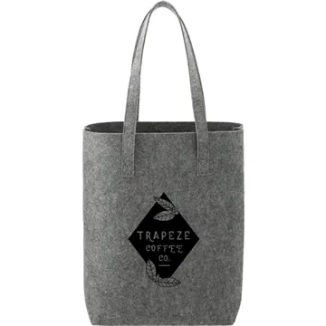 Image of 100 Promotional Recycled Felt Shopper Tote - Eco-Friendly & ...