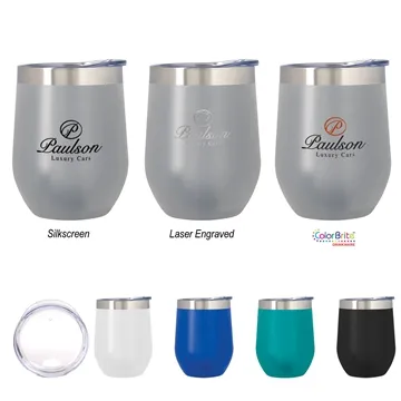 Image of 36 Custom 12 Oz. Vinay Stemless Wine Tumbler - Vacuum Insulated & ...