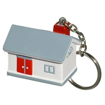 Image of 100 Promotional House Key Chain - Stress Reliever - Polyurethane