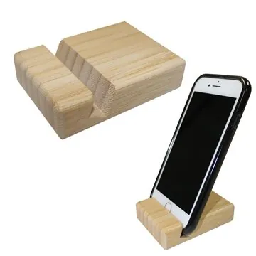 Image of 100 Custom Bamboo Block Phone Stand