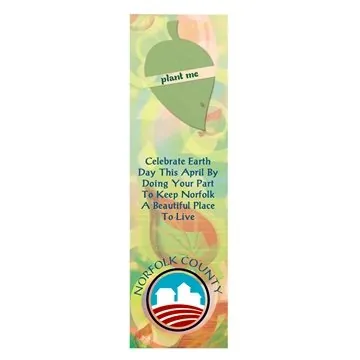 Image of 250 Promotional Leaf Seed Shape Bookmark - Biodegradable & ...