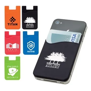 Image of 150 Customized Treviso Silicone Phone Wallet - 2-Card Capacity