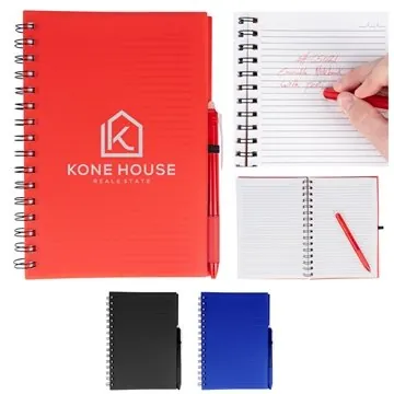 Image of 25 Custom Take-Two Spiral Notebook With Erasable Pen - 60 Pages