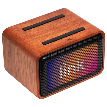 15 Custom FSC Mahogany Wireless Speaker with Wireless Charger - Qi ...