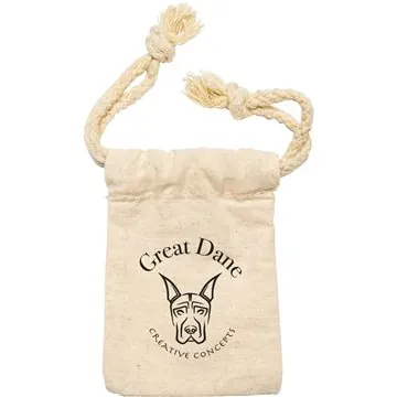 Image of 100 Promotional Cotton Canvas Micro Pouch - Natural Finish