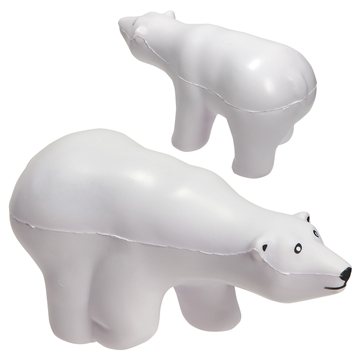 Image of 100 Promotional Polar Bear - Stress Reliever - Polyurethane