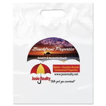 Image of 150 Custom Die Cut Handle Bag 12x15x3 - Reinforced