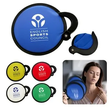 Image of 200 Promotional Nylon Hand Fan - Collapsible