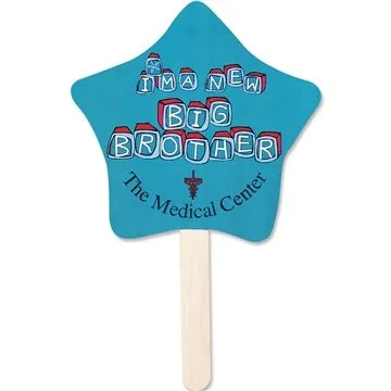 Image of 500 Customized Mini Hand Fan - UV Coated