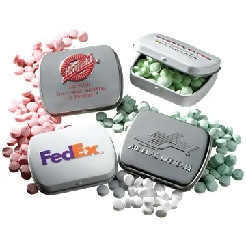 Image of 125 Customized Embossed Mint Tins - Sugar Free