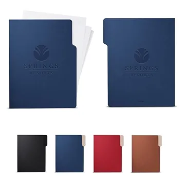 Image of 50 Custom Leeman Letter Size File Folder - Faux Leather & ...