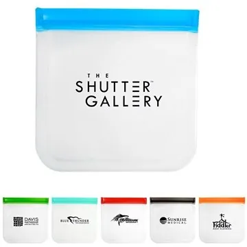 Image of 250 Promotional Reusable Sandwich Bag - BPA Free