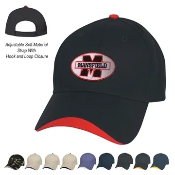 48 Custom Wave Sandwich Cap - Cotton Twill & Adjustable