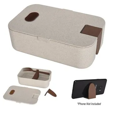 Image of 25 Customized Harvest Lunch Set With Phone Holder - BPA Free & ...