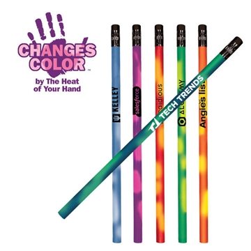 Image of 1000 Custom Mood Pencil with Black Eraser - Heat Sensitive