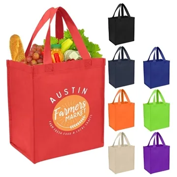 Image of 250 Custom Non-Woven Shopping Tote Bag - Water Resistant & ...