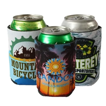Image of 250 Customized Sublimated Can Cooler - Foldable & Insulated