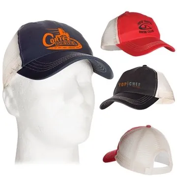 Image of 48 Promotional Comfy Trucker Cap - Cotton & Mesh