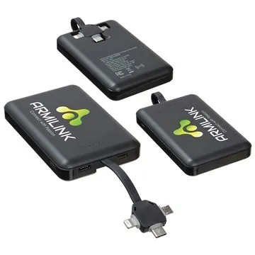 Image of 30 Custom Esquire 5000mAh Power Bank + Wireless Charger with ...