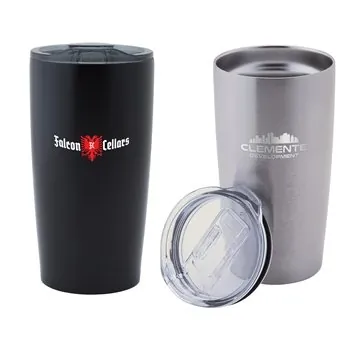 Image of 24 Promotional Shasta 20 oz Stainless Steel Tumbler - Vacuum ...