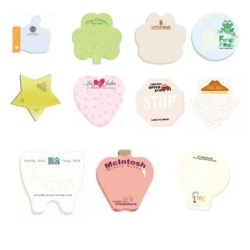 Image of 500 Custom Souvenir Sticky Note 3" x 3" Die Cut Pad, 25 sheet