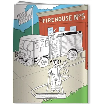 Image of 300 Custom Coloring Book - Flash Teaches Fire Safety!