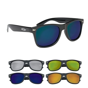 Image of 100 Custom Mirrored Malibu Sunglasses - UV400 Protection
