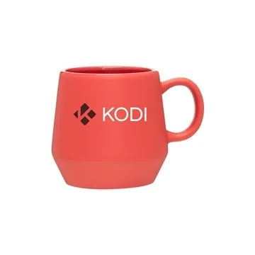 Image of 48 Promotional 16 oz Verona Ceramic Mug - Matte Red - Microwave ...