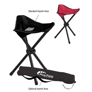 Image of 3 Promotional Folding Tripod Stool With Carrying Bag - 250lb ...