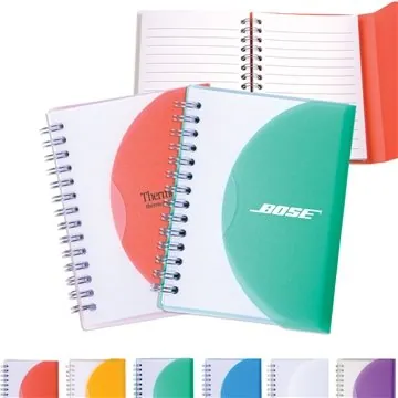 Image of 150 Promotional Medium Spiral Curve Notebook - 80 Sheets & Tab ...