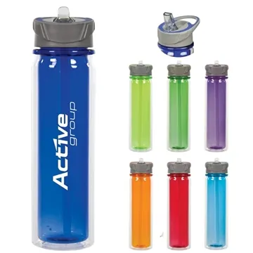 Image of 48 Promotional 20 oz Hydrate Double Wall Tritan Water Bottle - 6hr ...