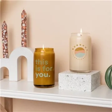 Image of 48 Promotional Can Glass Candle - Soy Based & Paraben Free