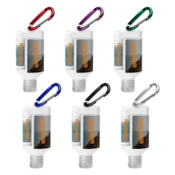 Image of 100 Customized 1.9 oz Duo Bottle SPF 30 Sunscreen + SPF 15 Lip ...