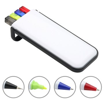 Image of 150 Custom Rainbow Pen, Pencil & Highlighter Set