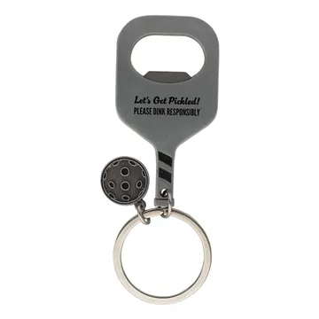 100 Customized Pickleball Bottle Opener Keytag - Zinc Alloy