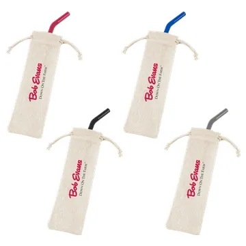 Reusable Stainless Steel Straw Set - Food Grade & Silicone Tip