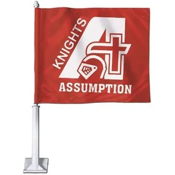 Image of 18 Promotional Car Flag - 11.75" x 14" Rectangle - 2 sided