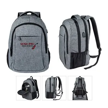 Image of 6 Customized Metro Travel Laptop Backpack - USB Port & Anti-Theft